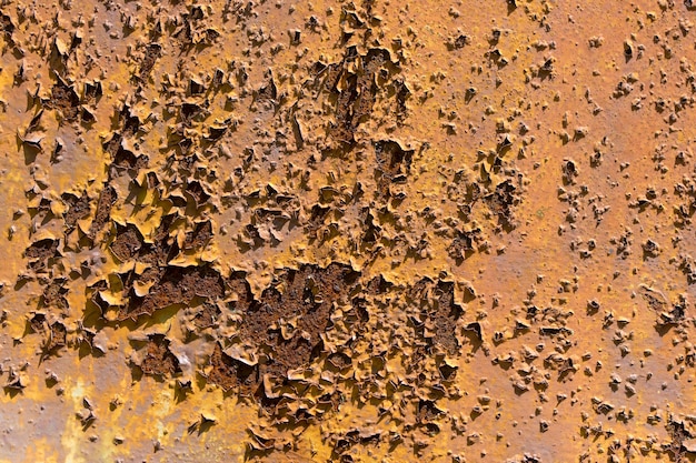 Fond et texture de la surface métallique avec de la vieille peinture