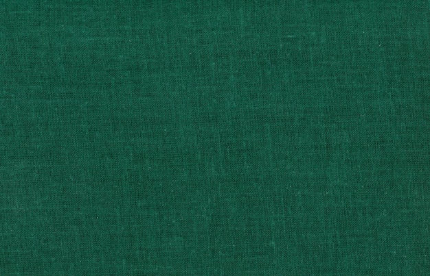 Photo fond de texture de tissu de coton vert foncé
