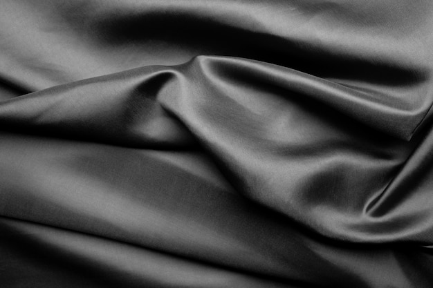 Fond de texture de tissu noir, résumé