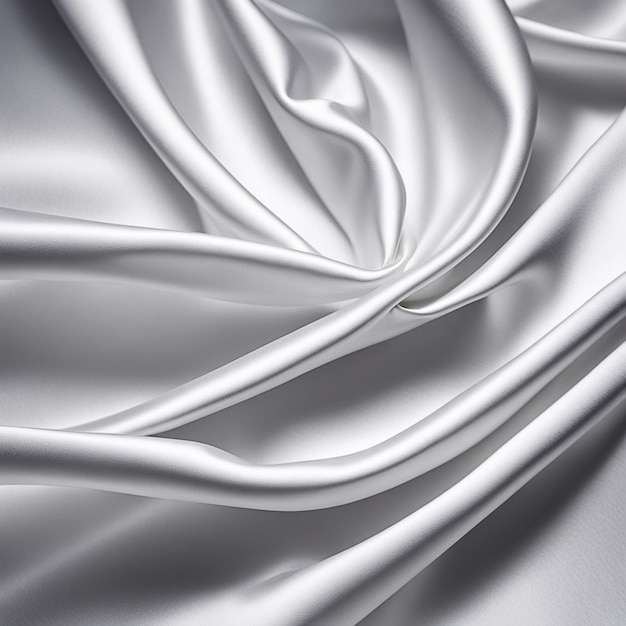 Fond et texture de tissu de soie gris blanc matériau de fond texturé satin gris blanc