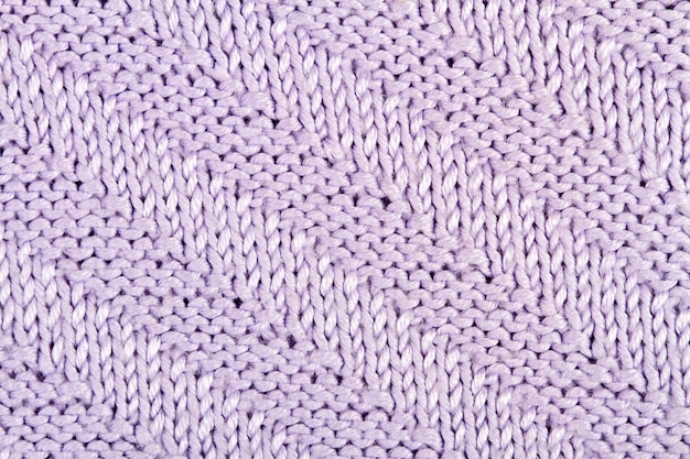 Fond ou texture de tissu tricoté violet