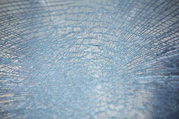 Fond de texture de verre fissuré.