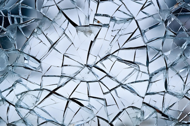 Photo fond de textures de verre fissuré