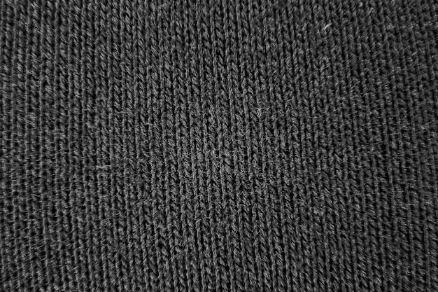 Fond de tissu noir et blanc d'aspect laineux