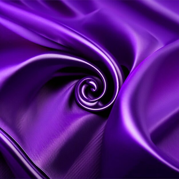 Photo fond de tissu plié en soie violette de luxe