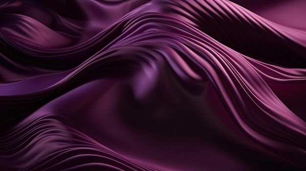 Fond de tissu de soie violet full framegenerative ai