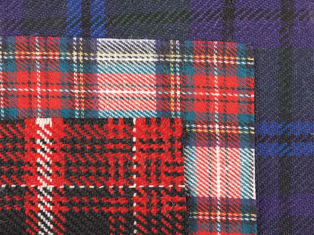 Fond de tissu tartan