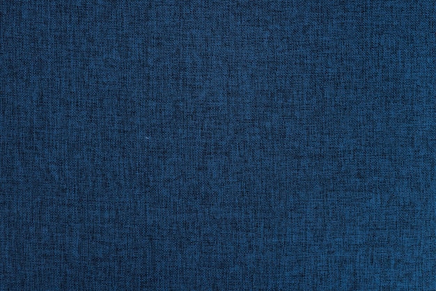 Fond de tissu. Texture de lin couleur denim bleu foncé comme toile de fond