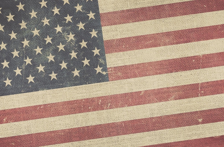 Photo fond de toile de drapeau américain