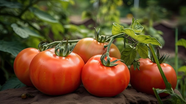 Fond de tomate fraîche