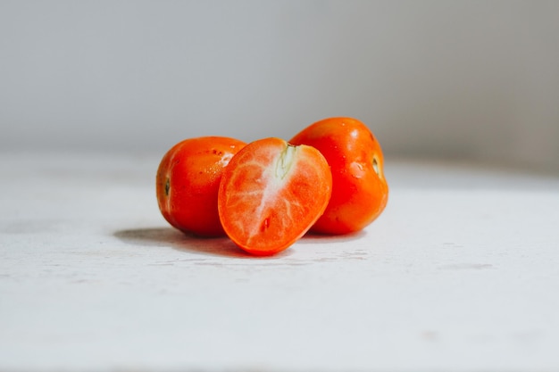 fond de tomate indonésienne rouge fraîche