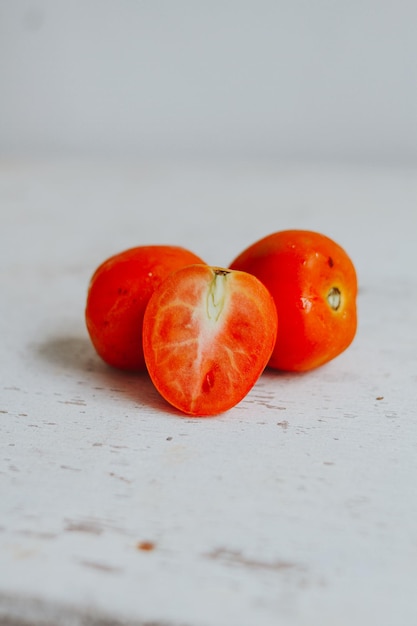 fond de tomate indonésienne rouge fraîche