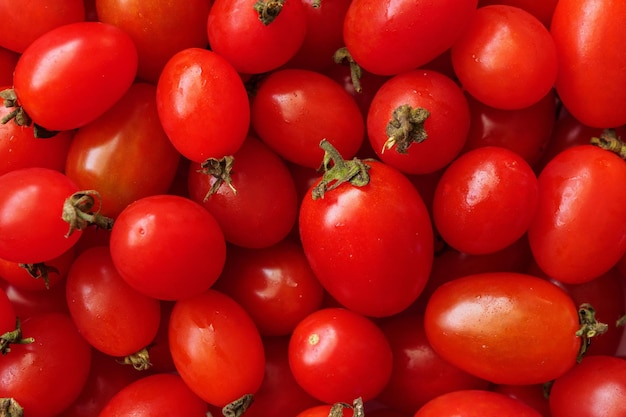 Fond de tomates biologiques mûres rouges