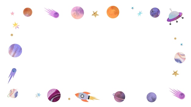Le fond transparent du cadre png de Galaxy