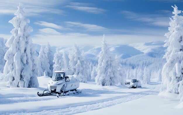 Fond de transport de neige