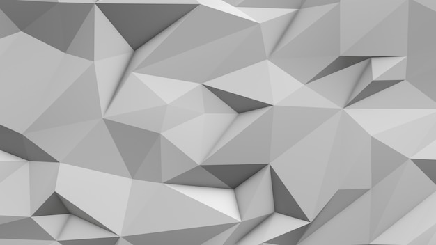 Fond De Triangle Blanc Abstrait Low Poly