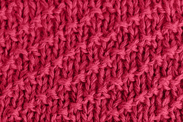 Fond tricoté Viva Magenta couleur tendance 2023 en jersey rouge Tissu tricoté