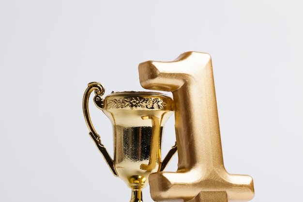 Fond de trophée de réalisation des gagnants d'or