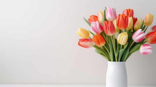 fond de tulipes avec place pour le texte