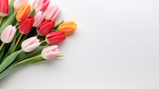 fond de tulipes avec place pour le texte