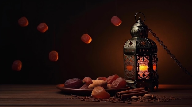 Fond de vacances musulmanes Ramadan Ai génératif