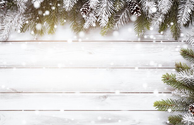 Fond de vacances de Noël sur fond blanc plat vue de dessus espace de copie