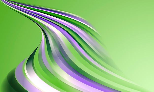 Fond de vague de couleurs vives en illustration de stock vert