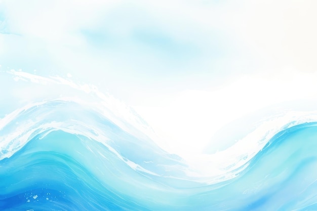Fond de vague d'eau de couleur dans le ton bleu
