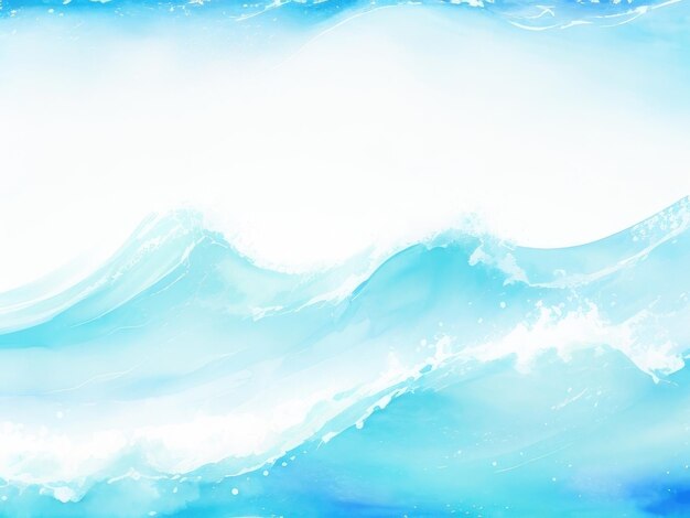 Fond de vague d'eau de couleur dans le ton bleu