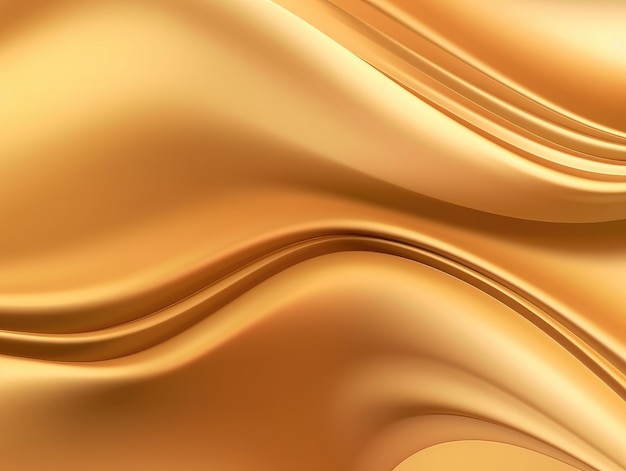 Fond de vague de satin d'or Fond d'or Texture d'or AI générative