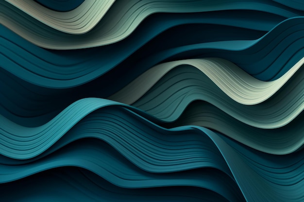 Fond de vagues bleues avec un motif de lignes.
