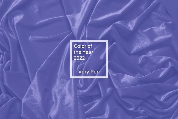 Photo fond de velours côtelé violer avec plis, couleur de l'année 2022