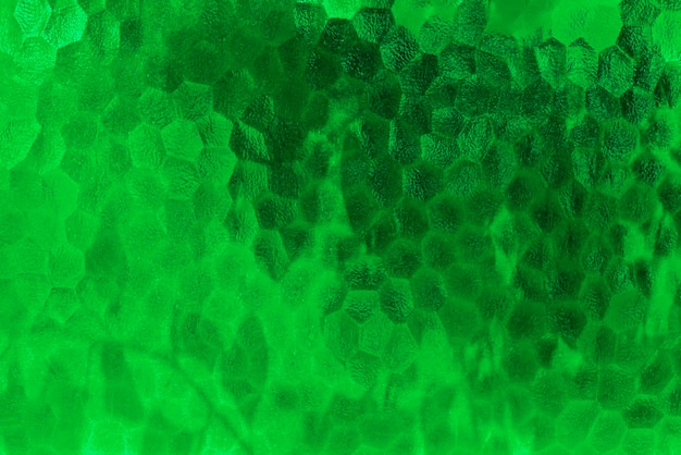 Fond de verre en relief translucide vert