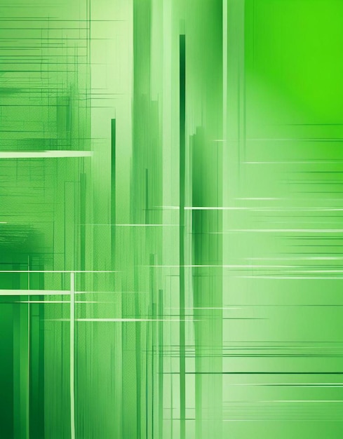 fond vert abstrait avec des lignes lisses et un flou de mouvement
