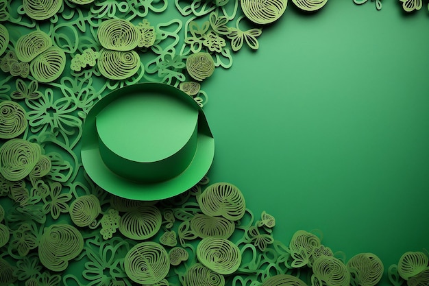 Le fond vert de la fête de Saint-Patrick