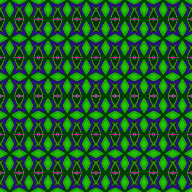 Photo un fond vert foncé et violet avec un motif de cercles et de feuilles.