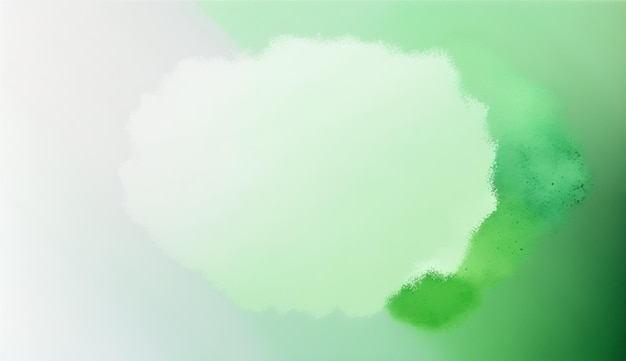 Fond vert avec un nuage blanc