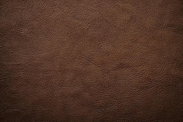 Photo fond vintage de texture de cuir naturel brun foncé