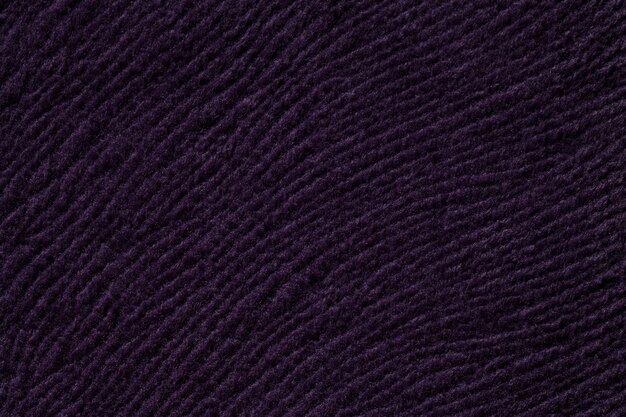 Fond violet foncé en matière textile douce, Tissu à texture naturelle,