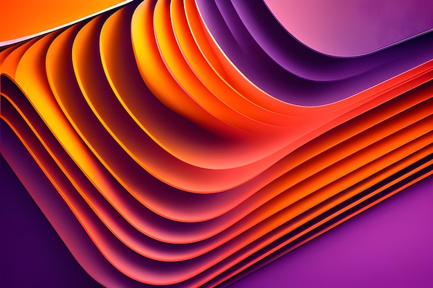 Fond violet et orange avec des formes abstraites