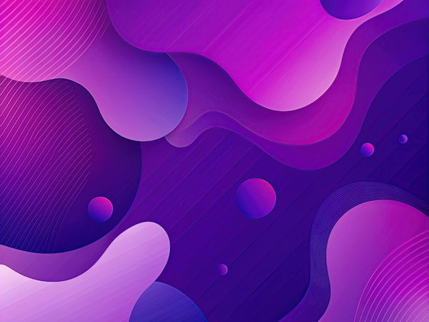 un fond violet et violet avec des bulles violettes et roses