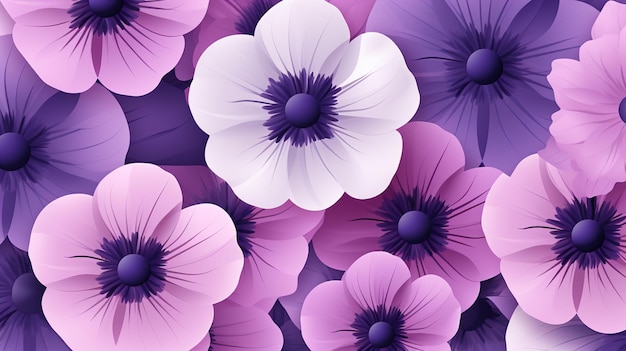 un fond violet et violet avec une fleur violette.