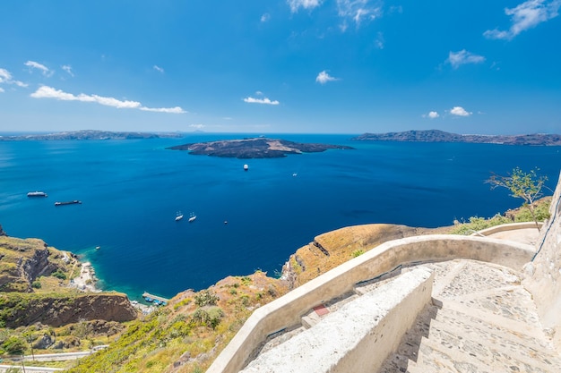 Fond de voyage et de vacances. Beau paysage de vacances d'été. Vacances de voyage en Europe, inspiration