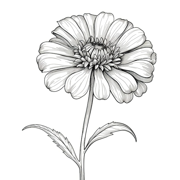 Fond Zinnia fleur ai généré