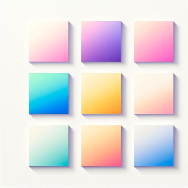 Photo fondo blocs abstraits de couleurs pastel quadrado dégradé