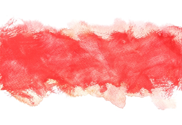 Fonds d&#39;aquarelle rouge, peinture à la main