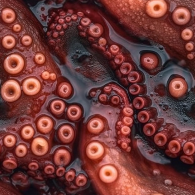 Fonds d'écran Octopus rouges et noirs