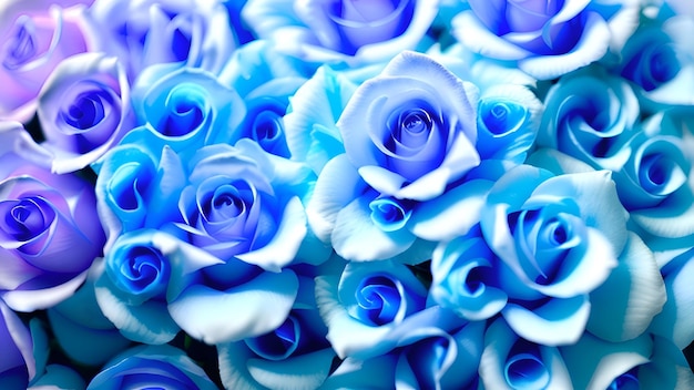 Photo fonds d'écran roses bleues