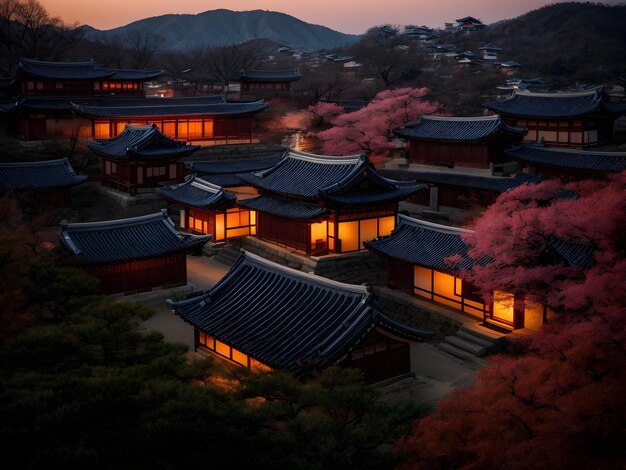 Fonds d'écran de voyage en Corée Monuments coréens célèbres Vues panoramiques de la Corée du Sud Backgroun du tourisme coréen