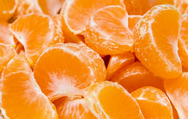 Fonds de fruits - tranches de mandarine.